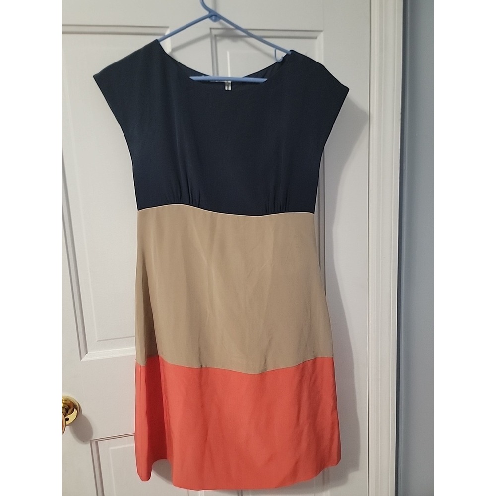 Eliza J Regal Collection Colorblock Dress – Size 4 – Back Zip – Classic Chic